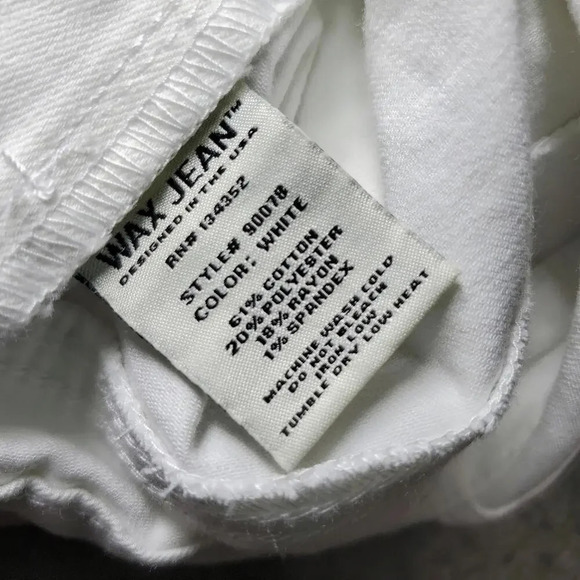 NWT WAX Jeans White Distressed Denim Shortalls Juniors Size Large - Picture 10 of 15